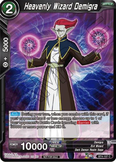 Heavenly Wizard Demigra Championship Selection Pack 2023 Vol1 BT4-107 Tournament Promotion Cards Dragonball Super card