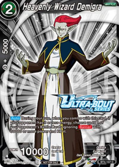 Heavenly Wizard Demigra Event Pack 17 BT4-107 Promotion Cards Dragonball Super card