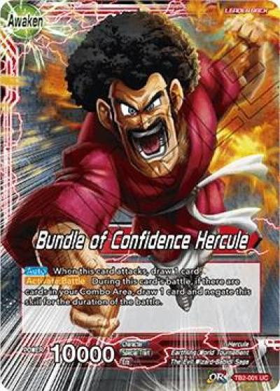 Hercule Bundle of Confidence Hercule Foil TB2-001 World Martial Arts Tournament Dragonball Super card