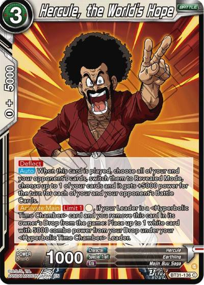 Hercule the Worlds Hope BT31-136 Impact Beyond Dimensions Dragonball Super card
