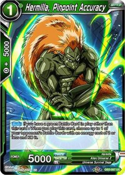 Hermilla Pinpoint Accuracy DB2-087 Draft Box 05 - Divine Multiverse Dragonball Super card