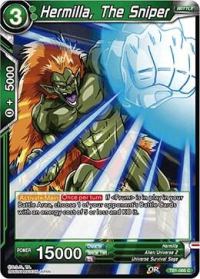 Hermilla The Sniper Foil TB1-066 Tournament of Power Dragonball Super card