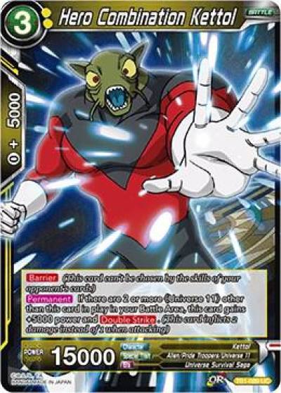 Hero Combination Kettol TB1-089 Tournament of Power Dragonball Super card
