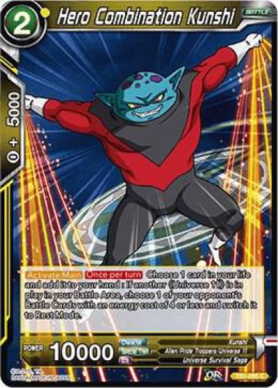 Hero Combination Kunshi TB1-085 Tournament of Power Dragonball Super card