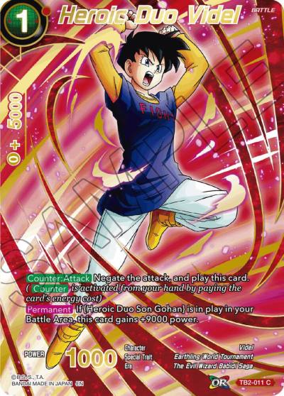 Heroic Duo Videl Alternate Art TB2-011 Special Anniversary Set 2021 Dragonball Super card