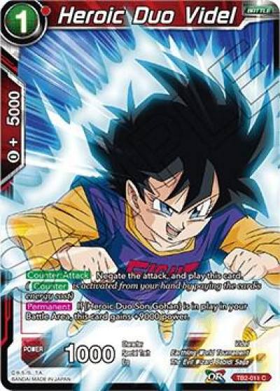 Heroic Duo Videl TB2-011 World Martial Arts Tournament Dragonball Super card