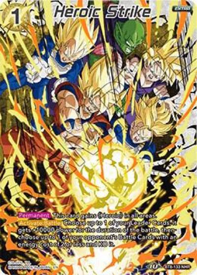 Heroic Strike BT8-133 Malicious Machinations Dragonball Super card