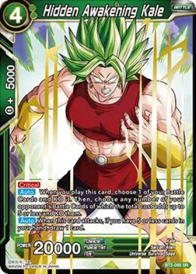 Hidden Awakening Kale BT2-095 Union Force Dragonball Super card