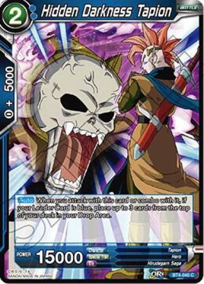 Hidden Darkness Tapion Foil BT4-040 Colossal Warfare Dragonball Super card