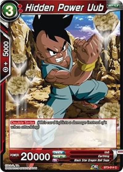 Hidden Power Uub Foil BT3-014 Cross Worlds Dragonball Super card