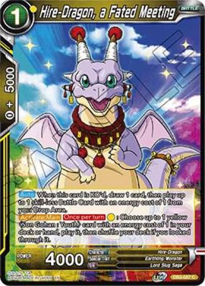 Hire Dragon a Fated Meeting DB3-087 Draft Box 06 - Giant Force Dragonball Super card