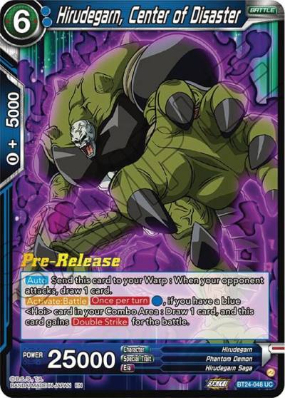 Hirudegarn Center of Disaster BT24-048 Beyond Generations Pre-Release Cards Dragonball Super card