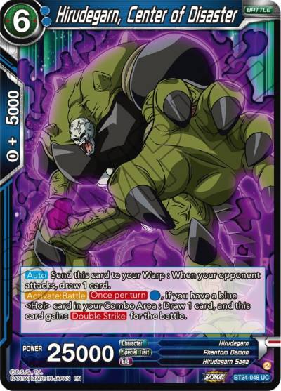 Hirudegarn Center of Disaster BT24-048 Beyond Generations Dragonball Super card