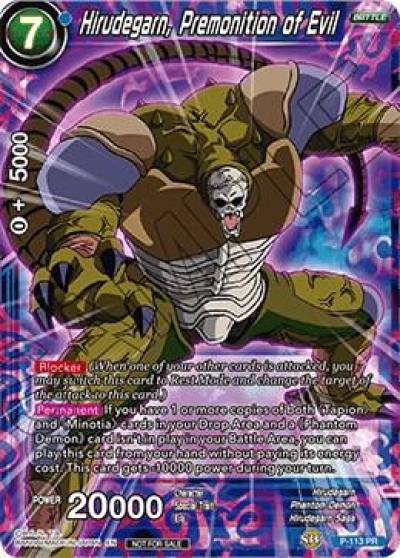 Hirudegarn Premonition of Evil Power Booster P-113 Promotion Cards Dragonball Super card