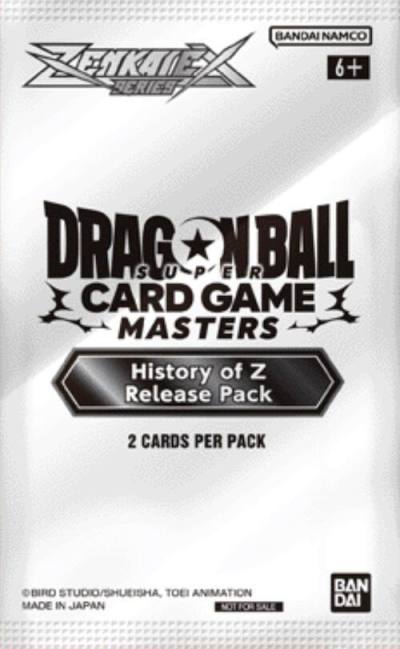 History of Z Release Event Pack  History of Z Pre-Release Cards Dragonball Super card