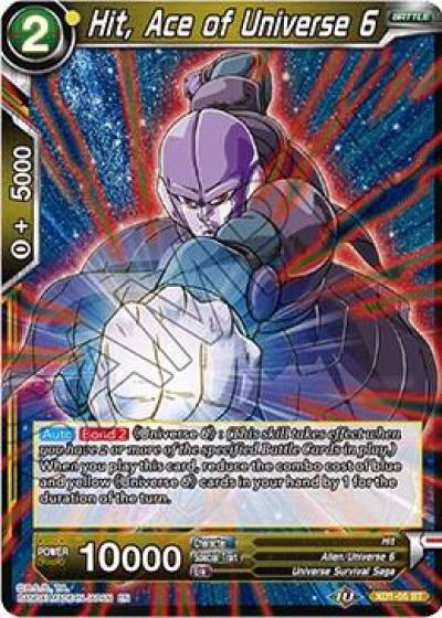 Hit Ace of Universe 6 XD1-05 Assault of the Saiyans Dragonball Super card