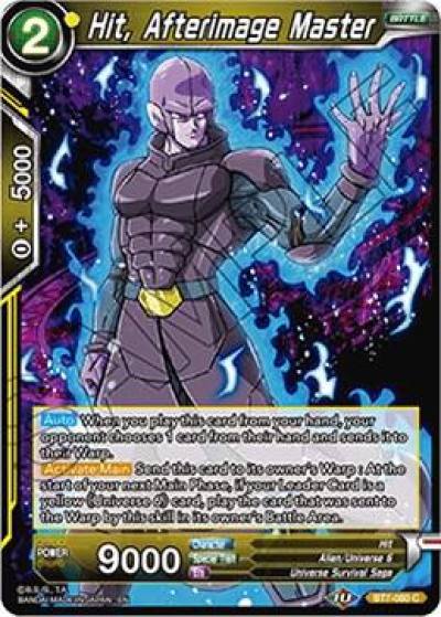 Hit Afterimage Master Foil BT7-080 Assault of the Saiyans Dragonball Super card