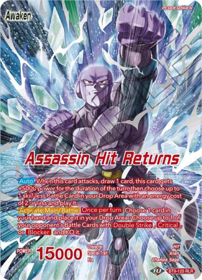 Hit Assassin Hit Returns BT9-125 Universal Onslaught Dragonball Super card