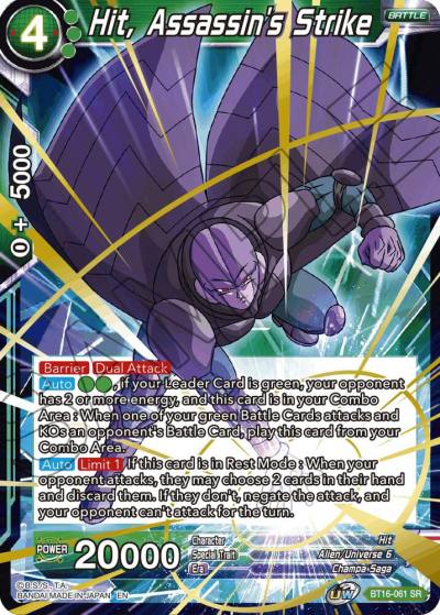Hit Assassins Strike BT16-061 Realm of the Gods Dragonball Super card