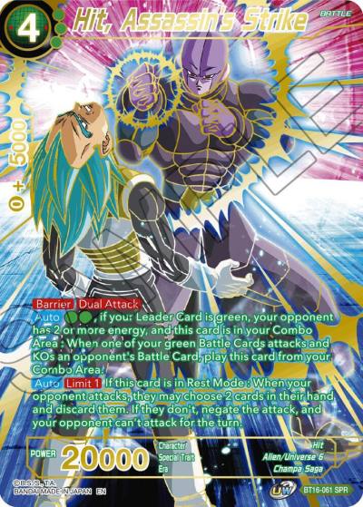 Hit Assassins Strike SPR BT16-061 Realm of the Gods Dragonball Super card