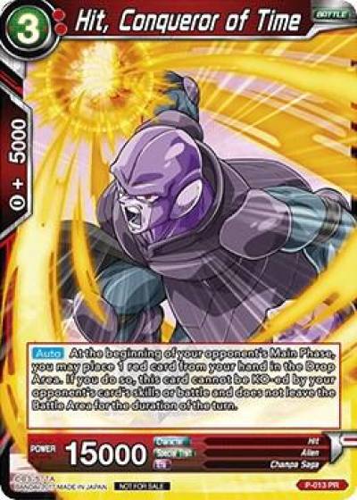 Hit Conqueror of Time Foil Version P-013 Promotion Cards Dragonball Super card