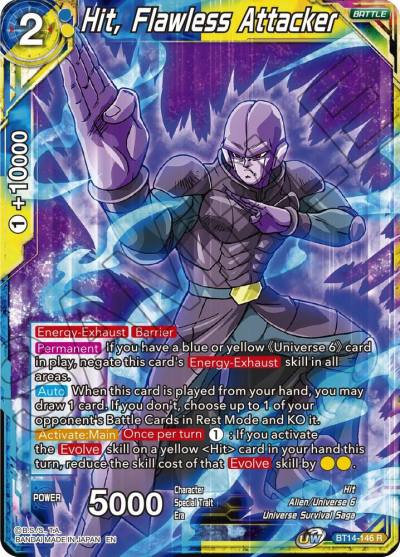 Hit Flawless Attacker BT14-146 Cross Spirits Dragonball Super card