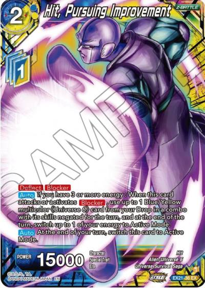 Hit Pursuing Improvement EX21-36 5th Anniversary Set Dragonball Super card