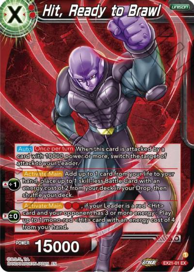 Hit Ready to Brawl EX21-01 5th Anniversary Set Dragonball Super card