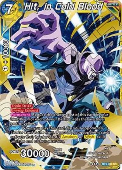 Hit in Cold Blood BT9-093 Universal Onslaught Dragonball Super card