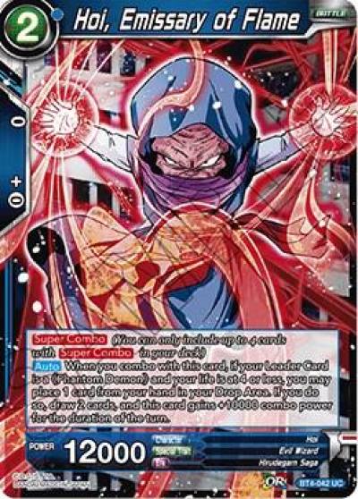 Hoi Emissary of Flame Foil BT4-042 Colossal Warfare Dragonball Super card