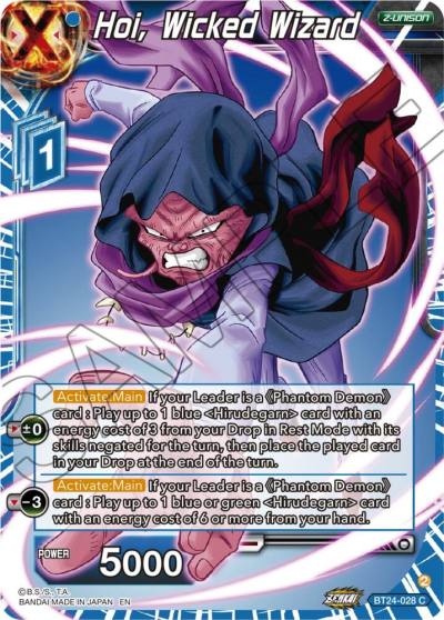 Hoi Wicked Wizard Foil BT24-028 Beyond Generations Dragonball Super card