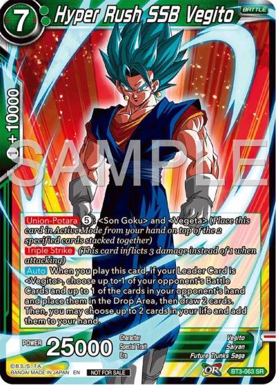 Hyper Rush SSB Vegito Championship 2024 Finals Pack BT3-063 Tournament Promotion Cards Dragonball Super card