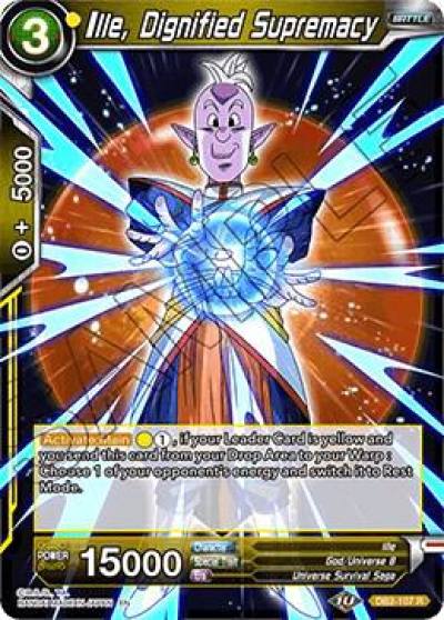 Ille Dignified Supremacy DB2-107 Draft Box 05 - Divine Multiverse Dragonball Super card