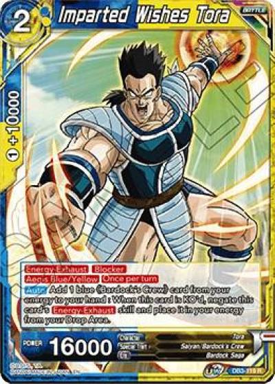 Imparted Wishes Tora DB3-119 Draft Box 06 - Giant Force Dragonball Super card