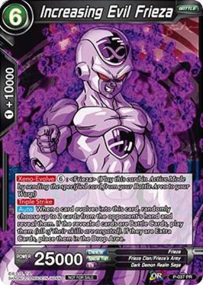 Increasing Evil Frieza Foil P-037 Promotion Cards Dragonball Super card