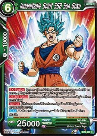 Indomitable Spirit SSB Son Goku BT3-059 Cross Worlds Dragonball Super card