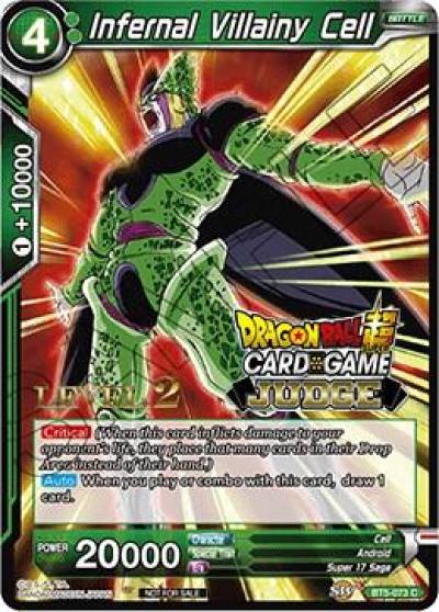 Infernal Villainy Cell Level 2 BT5-073 Judge Promotion Cards Dragonball Super card