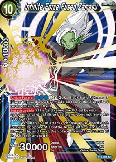 Infinite Force Fused Zamasu BT2-058 Union Force Dragonball Super card