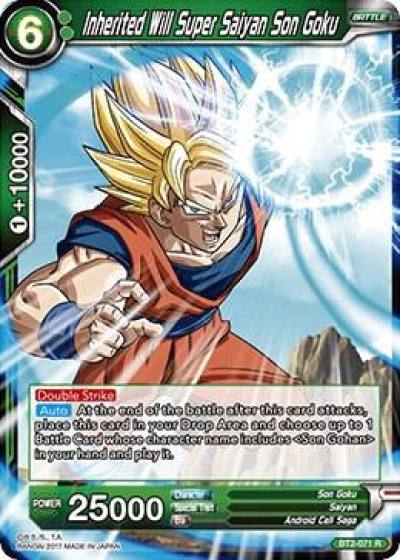 Inherited Will Super Saiyan Son Goku BT2-071 Union Force Dragonball Super card