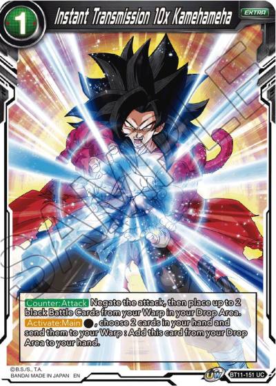 Instant Transmission 10x Kamehameha Foil BT11-151 Vermilion Bloodline Dragonball Super card