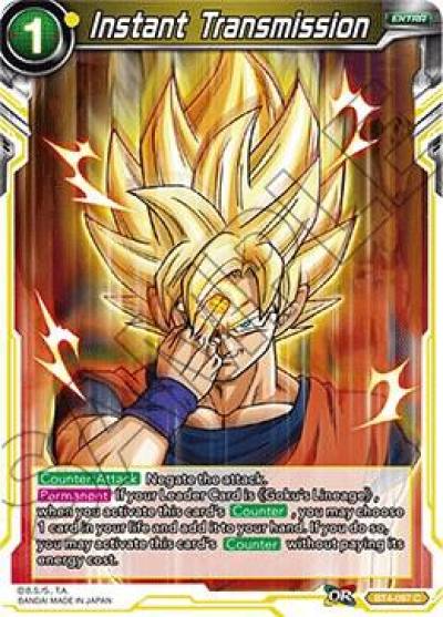 Instant Transmission BT4-097 Colossal Warfare Dragonball Super card