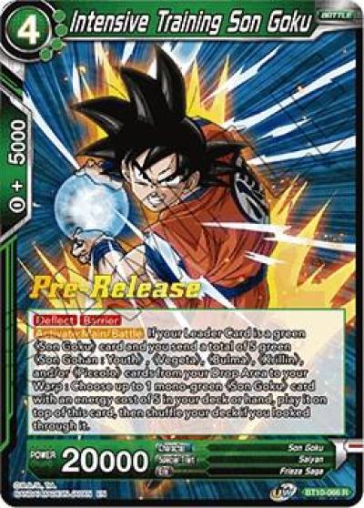 Intensive Training Son Goku BT10-066 Rise of the Unison Warrior Pre-Release Cards Dragonball Super card