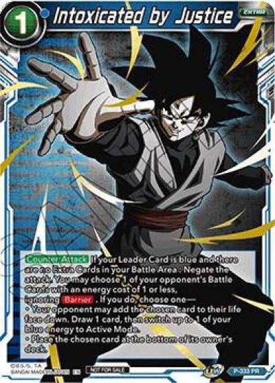 Intoxicated by Justice Championship Pack 2021 Vol2 Winner Gold Stamped P-333 Promotion Cards Dragonball Super card