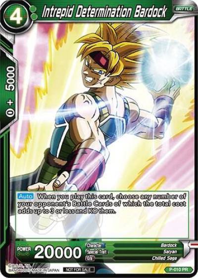 Intrepid Determination Bardock Non Foil Version P-010 Promotion Cards Dragonball Super card