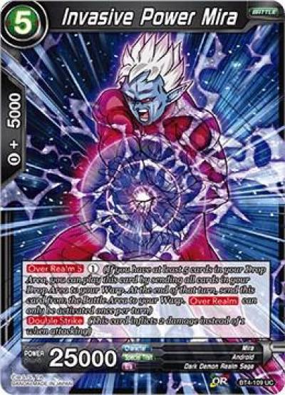 Invasive Power Mira BT4-109 Colossal Warfare Dragonball Super card
