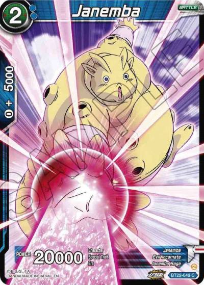 Janemba BT22-049 Critical Blow Dragonball Super card