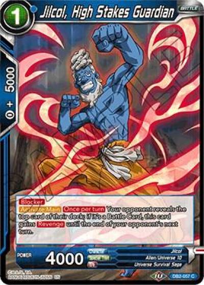 Jilcol High Stakes Guardian Foil DB2-057 Draft Box 05 - Divine Multiverse Dragonball Super card