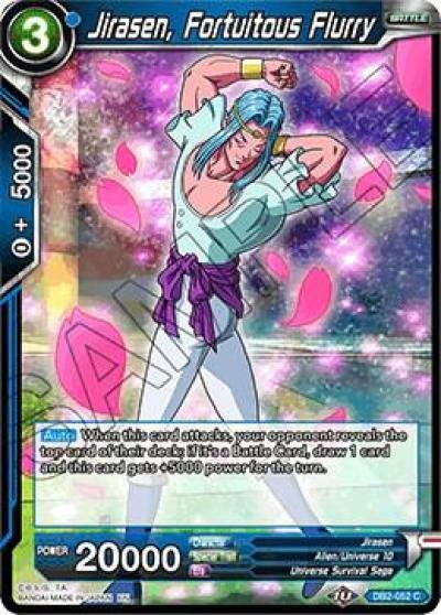 Jirasen Fortuitous Flurry DB2-052 Draft Box 05 - Divine Multiverse Dragonball Super card