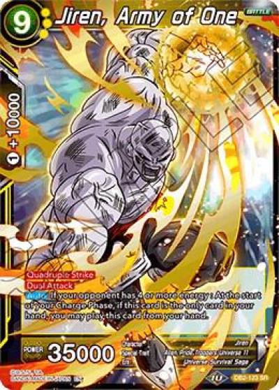 Jiren Army of One DB2-123 Draft Box 05 - Divine Multiverse Dragonball Super card