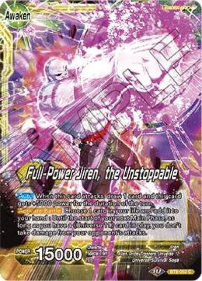 Jiren Full Power Jiren the Unstoppable BT9-053 Universal Onslaught Dragonball Super card